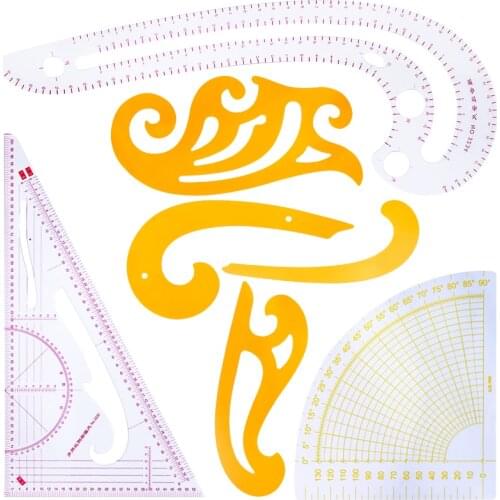 KAOBUY 7PCS Durable Sewing Ruler Set With Good Elasticity-Dressmaking Supplies For Making Patterns,Clothing Designing