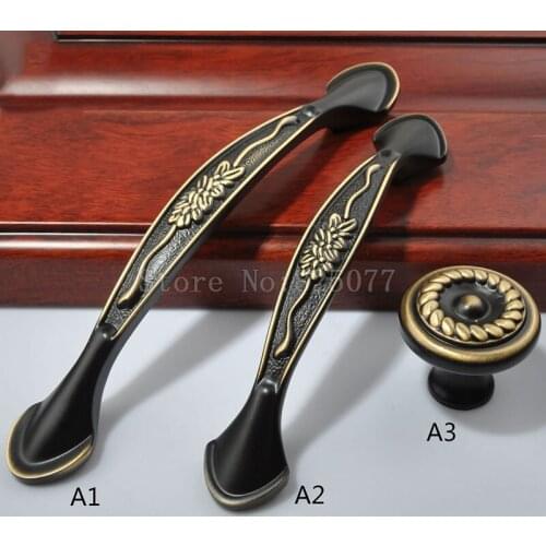 8PCS Brass 4Colors Cabinet Wardrobe Knobs Drawer Furniture Cupboard Kitchen Cabinet Door Pulls Handles and Knobs JF1418