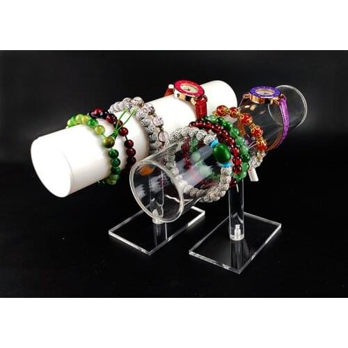 Acrylic bracelet holder stand watch holders jewellery display jewelry juwellery organizer for head rope showcase T bar