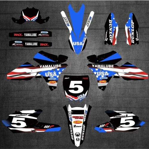 Free Customized Graphics Decals Stickers For Yamaha YZ450F YZF450 2014 2015 2016 2017 YZ250FX 2015-2019 YZ250F YZF250 2014-2018