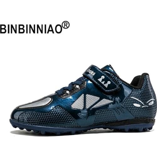 BINBINNIAO Men Women TF AG Soccer Shoes Cleats Professional Football Boots Kids Boys Sport Sneakers Plus Size 33-45