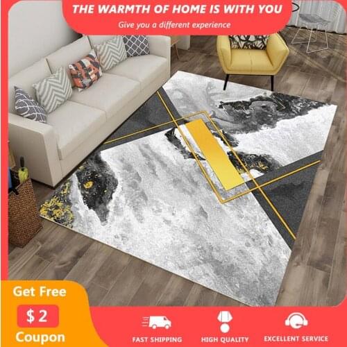 Geometric Print Large Area Rugs Palor Balcony Floor Bedroom Rug Non-slip Washable Soft Carpets for living room Decoration tapis