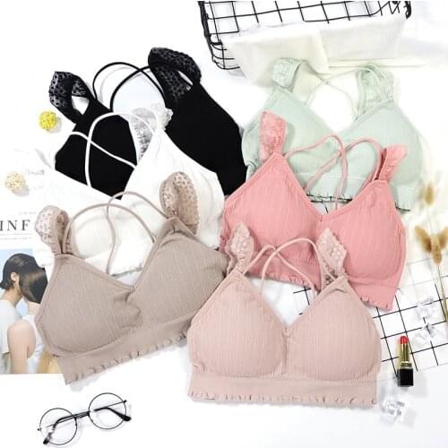 Women Sport Top Shockproof Push Up Bra Sexy Breathable Lace Underwire Bra Full Cup Workout Sexy Crop Top Gym Yoga Suit Seamless