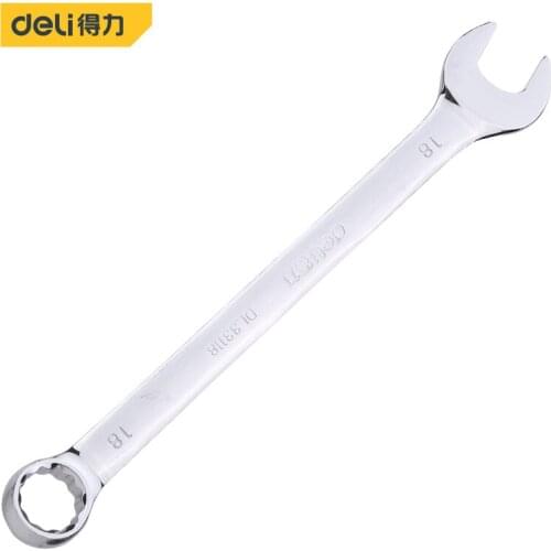 Deli Ratchet Combination Metric Mirror Wrench 18mm Fine Tooth Gear Ring Torque Socket Nut Hand Tools Alicates High Repair Tools