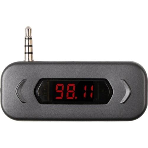 Transmitter HandsFree FM Modulator Transmissor LCD Displayer Calling Wireless Radio 3.5mm Jack Adapter for IOS Android Car