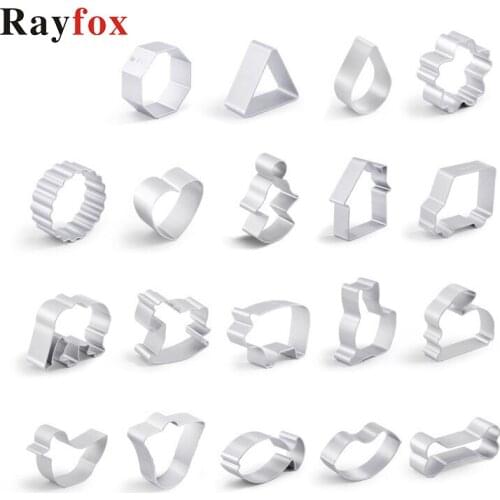Cookie Cutters Moulds Aluminum Alloy Cute Animal Candy Shape Biscuit Mold DIY Fondant Pastry Decorating Baking Kitchen Tools