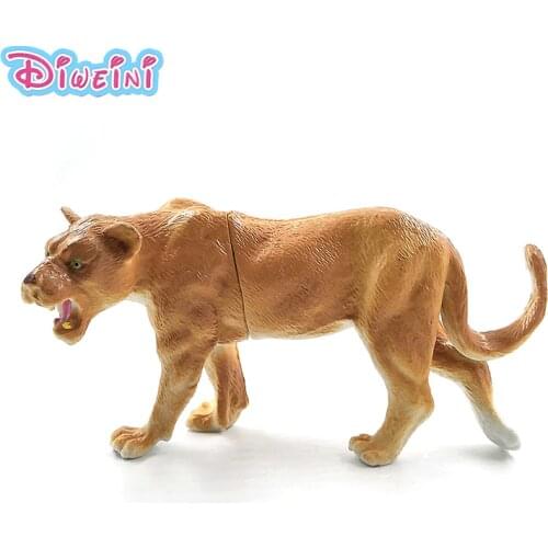 Artificial Lion Forest animal model Lifelike action figure home decor figurine Educational Gift For children plastic toy