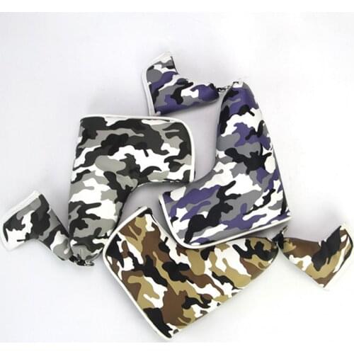 Golf mother and child putter cover camouflage rod cover golfer putter head cover golf club head protection cover