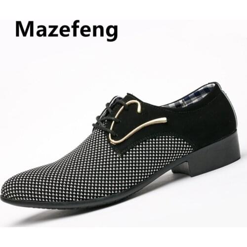 Mazefeng 20201 Men Casual Shoes Oxfords Cow Mens Flats Spring Autumn Fashion Classic Mens Shoes Chaussure Homme Plus Size 38-48