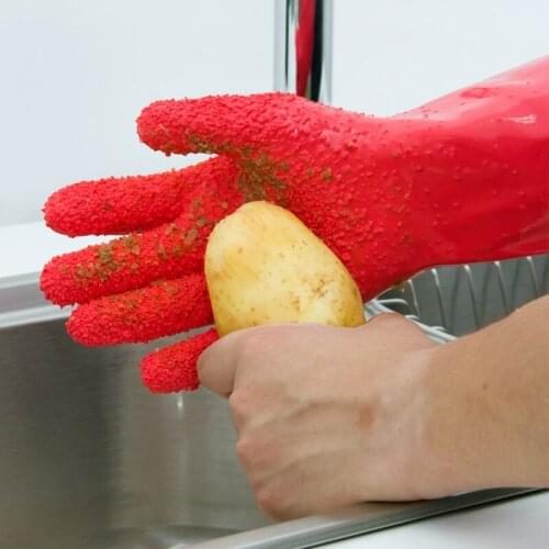 Multifunctional pocket peeling kitchen vegetable peeling gloves rubbing potato skin scaling gloves household gloves