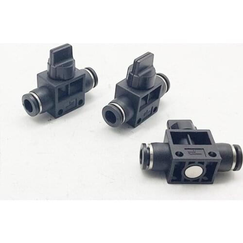 Hand Valve 6mm x 6mm Pipe Connect T-joint 2-Way Flow Limiting Pneumatic Valve Speed Controller