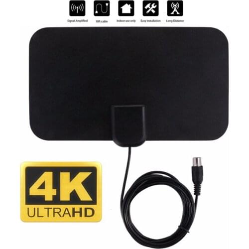 140 Mile HD Booster TV Indoor Active Antenna 4K HD 25DB TV Antenna High Gain From DTV TV Box
