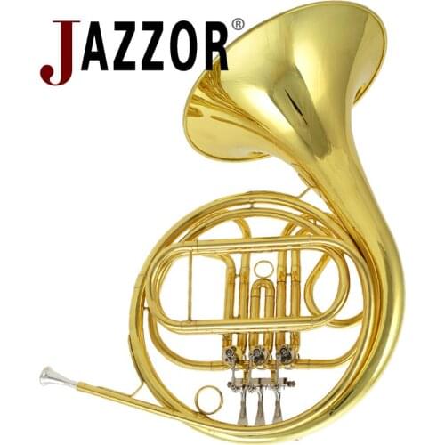 High quality French horn JAZZOR JBFH-710 F tone Separated Bell 4 key gold French horn entry model Brass body with mouthpiece