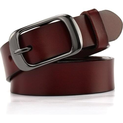 WJB02 135 Cm Big Plus Size Female Belt Fashion Ladies Simple Casual Cowhide Woman Leather Belts for Dress