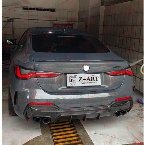 Z-ART The 4 carbon fiber rear diffuser for G22 carbon fiber rear lip for all new 4 coupe carbon fiber rear low spoiler chin