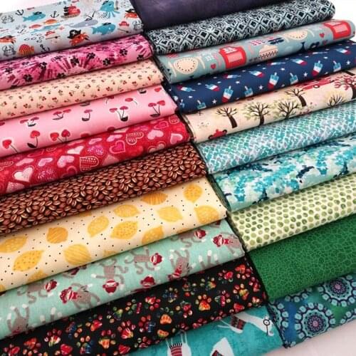 0.914*1.1m Cotton Patchwork Fabric Printing Fabric Sewing Quilting Fabric Patchwork Needle Thread DIY Handmade Fabric