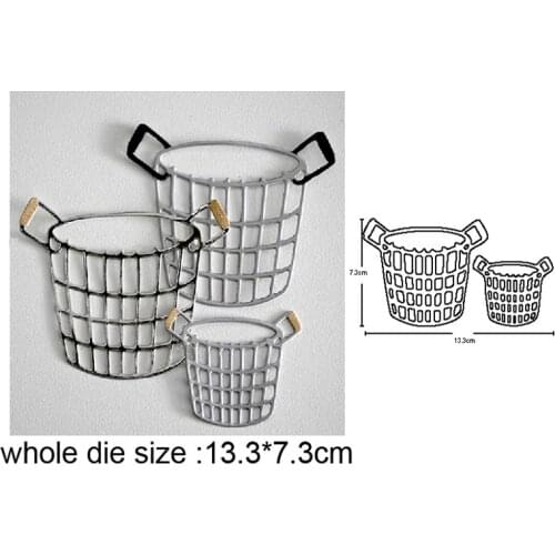 2020 New Metal dies Clothes Basket Cutting Dies for DIY Scrapbooking Dies Album Paper Card Making Embossed Decorative Craft Dies