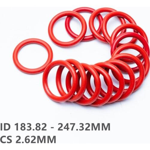 100x VMQ O Ring Seal Silicon Rubber Gasket OD4.5 5 5.5 6 7 8 9 10 11 12 13 14 15 16 17 18 19 20 21 22 23 25 28 30 x CS1.5mm Red