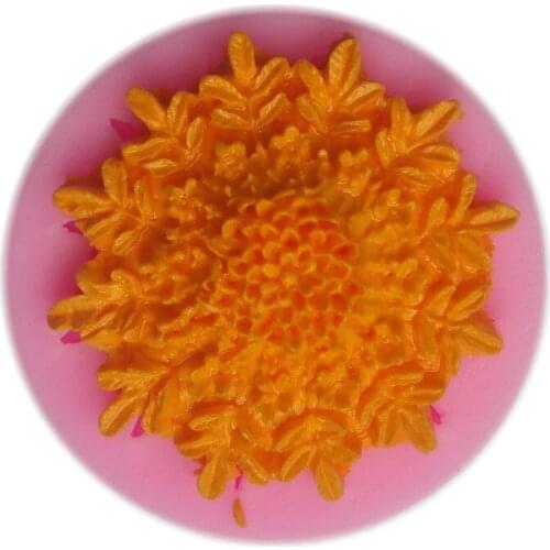 3D Silicone Flower Shape Fondant Cake Mold For Kitchen Baking Cake Decorating Chocolate Cookie Soap Soap Candle bakewear mold