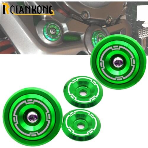 Motorcycle Accessories CNC Aluminum Frame Hole Cap Cover With Screws 5M Fairing Guard for KAWASAKI Z900 Z 900 2017 2018