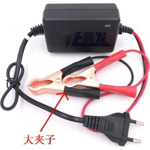 Black Short Circuit Protection 12 V 1.5A Sealed Lead Acid Rechargeable Automatic Battery Charger Per Car Truck Motorcycle 1500ma