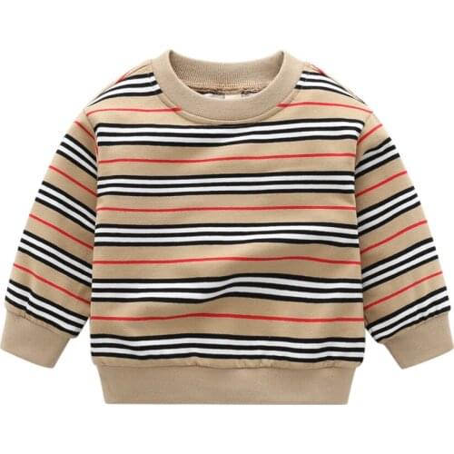 New winter fashion kids clothes bebe Unisex cotton wool knitted striped sweater Toddler Baby boy girl jacket T-shirt 1-6 years