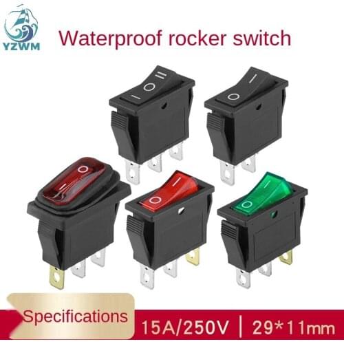 YZWM Electric Cooker Electric Cooker Boat Switch Accessories Boat Rocker Power Button KCD3 with Lights 3 Legs