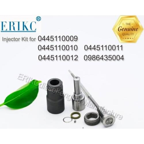 ERIKC 0445110009 Injector Repair Nozzle DSLA156P736 Valve F00VC01001 for Mercedes 0445110010 0445110011 0445110012 0986435004