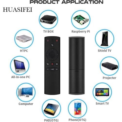 HUASIFEI G21S Smart Voice Remote Control Gyroscope Air Mouse 2.4G RC For Youtube Android TV Box HK1 BOX