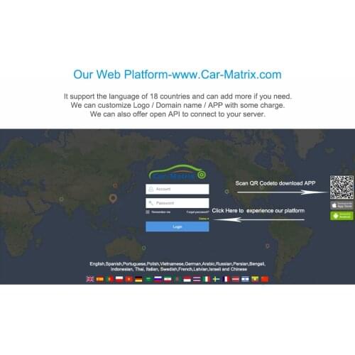 IMEI active for GPS trackers on www.car-matrix.com APP CarMatrix for gps tracker JC200 JC100 etc
