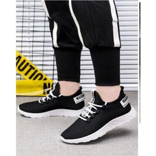 Sneakers 2019 Autumn Solid Casual Running Shoes Adult Tourist Shoes Flying Weaving Sports Shoes zapatillas hombre deportiva L730