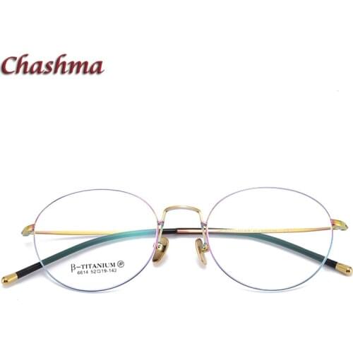 Chashma Ultra Light Titanium Retro Frame Wome Prescription Glasses Men Flexible Frame Optical Eyewear Spectacles Super Quality