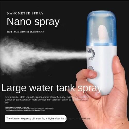 Nano Mist Facial Sprayer USB Humidifier Rechargeable Nebulizer Face Steamer Moisturizing Beauty Instruments Face Skin Care Tools
