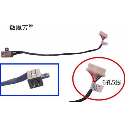 New DC Power Jack Cable Socket For Dell Inspiron 15-5000 5555 5558 DC30100UD00