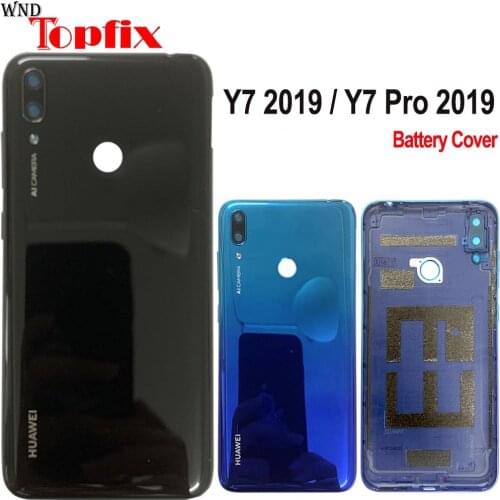 Original New for Huawei Y7 2019 Y7 Pro 2019 Y7 Prime 2019 Back Battery Cover Rear Housing Y7 2019 Case Y7 Pro 2019 Battery Cover
