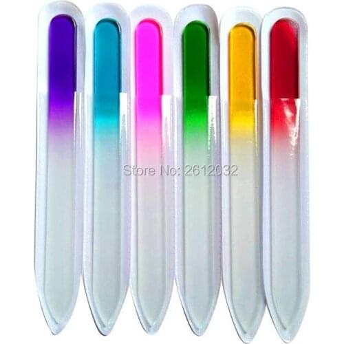Durable Crystal Glass Nail Art Buffer Files Pro Women Girls Ladies File Manicure Device Tool Polishing Tool Nail Files S201750