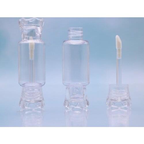 10/30/50/100pcs Clear Candy Shaped Cosmetic Lipstick Refillable Bottle,Cute Portable Lip Gloss Tube,Plastic Empty LipglossBottle