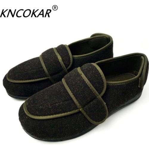 Heat sales high quality old age can be adjusted with wide shoe foot swollen toes, the shape of the toe comfortable cloth shoes