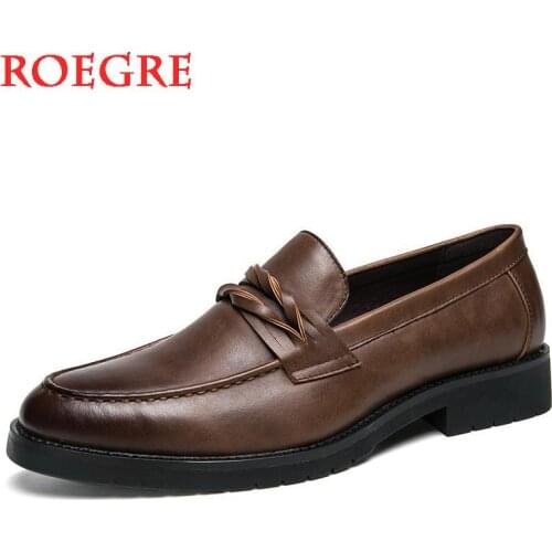 ROEGRE Mens Leather Shoes