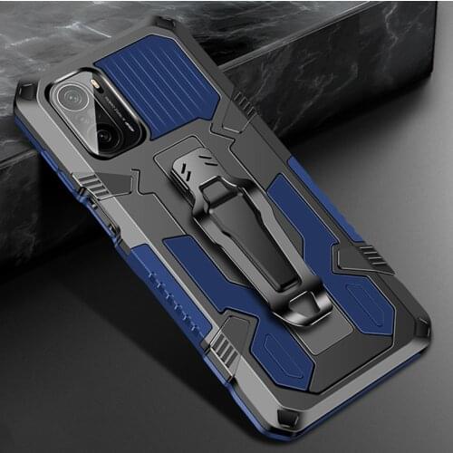 Luxury Shockproof Armor Case For Xiaomi Redmi K40 Pro Cases Rugged Hybrid Phone Stand Cover Xiaomi Poco F3 PocoF3 F 3 Cover Capa
