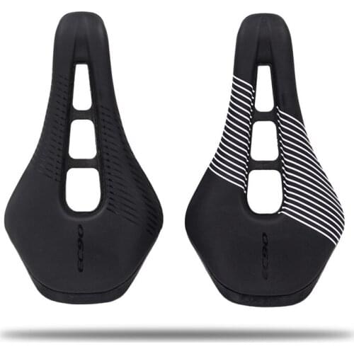 1pc EC90 Road Bike Saddle Steel Rails Bike Cycling MTB Bike Soft PU Leather Cycling Seat Parts Black High Quality Bicycle Saddle