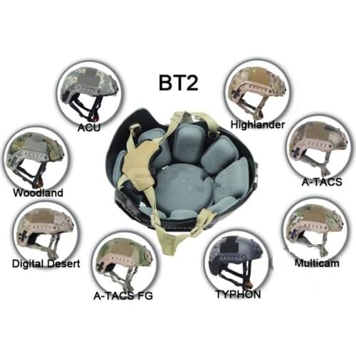 Tactical Ballistic helmet series simple version net color MC/ATFG/DD/ACU/SW/HLD/AT/TYP for cycling helmet BT2