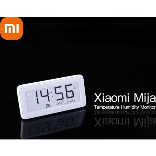 Mi Original Xiaomi Mijia Xiaoai Smart Voice Broadcast Alarm Clock Table Dersktop Office Works Clocks With MI Home APP