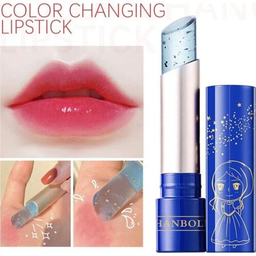 Moisturizer Lip Balm Transparent Gold Foil Lipstick Temperature Color Change Waterproof Makeup Lip balm Cosmetic Makeup Tool