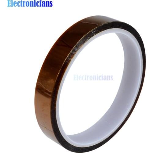 15mm 1.5cm 33m 100ft Tape High Temperature Heat Resistant Polyimide