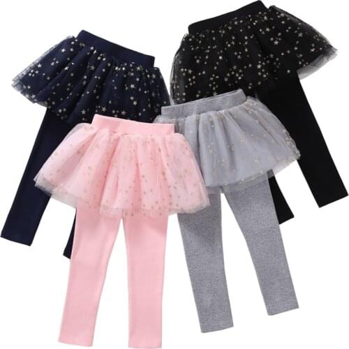 Girls Skirt-Pants 2020 Spring Autumn Children Legging Print Kids Girl Pants Fashion Girls Clothes Kids Trousers 2 4 5 7 Years