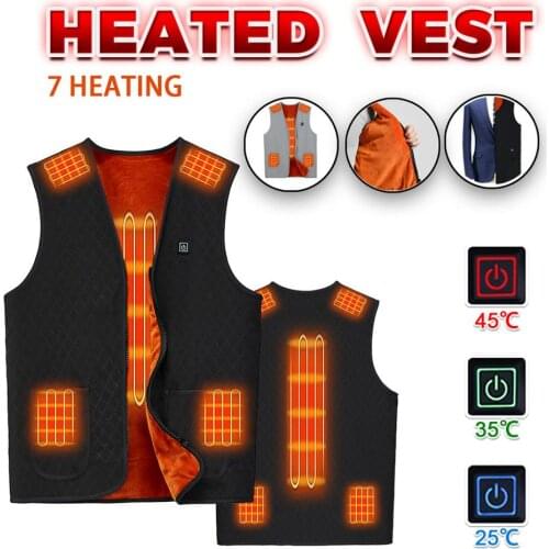 Women Men Electric Heated Vest Constant Temperature Warm USB Infrared Waistcoats Thermal Chalecos Para Mujer Kamizelka Damska