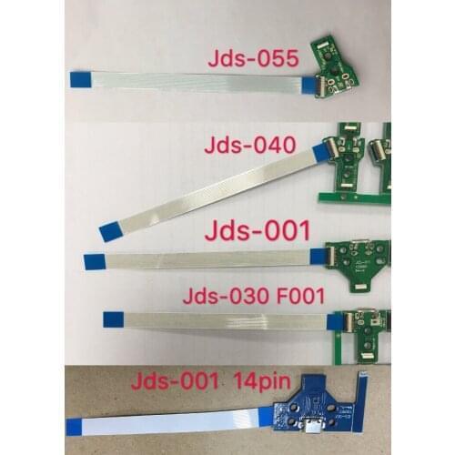 20pcs For PS4 Controller Micro USB Charging Socket Board JDS-001 JDS-011 JDS-030 F001 JDS-040 jds 040 JDS-055 jds 055