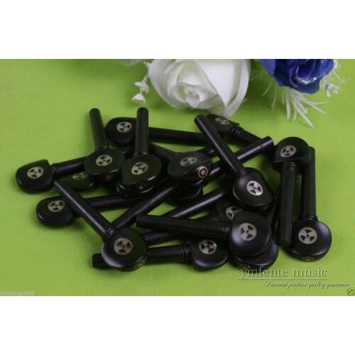 5 set (20pcs) Natural ebony violin pegs good inlay Violin parts violin Accessories yinfente #722
