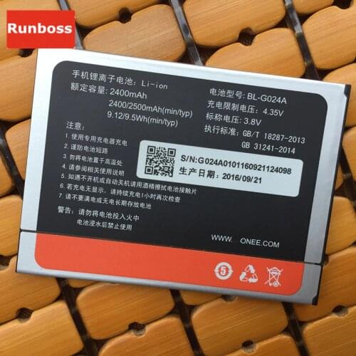 BL-G024A 2400mAh Battery For Gionee GN3002 GN3003 F100S F100A F100L F103B F100 F100SD F306 Li-ion Built-in Mobile Phone Battery